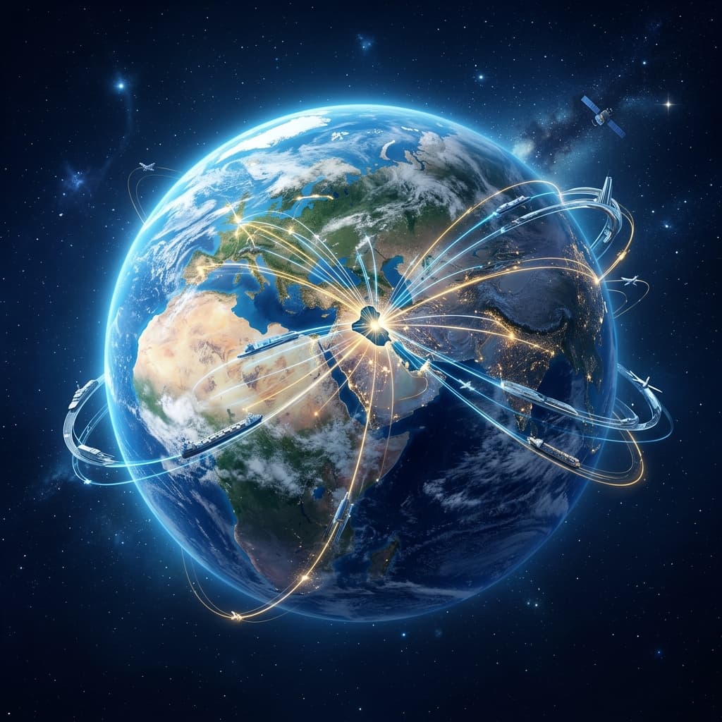 Services Globe Background